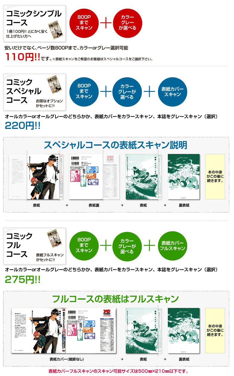 自炊応援コミックシンプルコース
